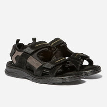 Load image into Gallery viewer, Men's flat sandals black and grey JAIMMYE
