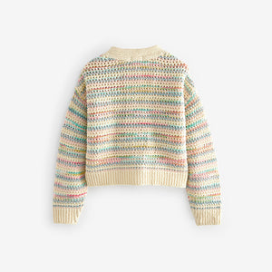 Rainbow Crochet Cardigan (6-9yrs)
