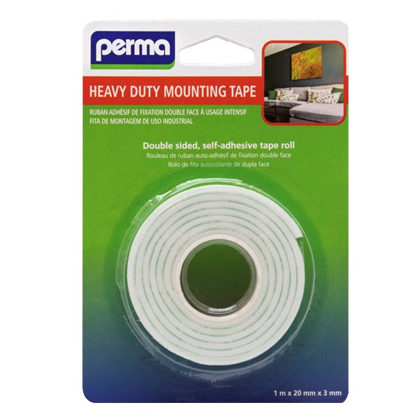 Perma Mounting Tape Roll Heavy Duty 1Mx20Mmx3Mm