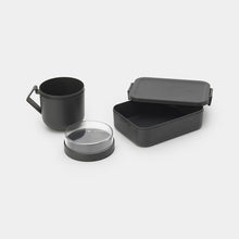 Load image into Gallery viewer, Brabantia Make &amp; Take Lunch Set, 2 pieces Dark Grey
