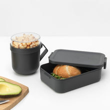 Load image into Gallery viewer, Brabantia Make &amp; Take Lunch Set, 2 pieces Dark Grey
