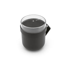 Load image into Gallery viewer, Brabantia Make &amp; Take Soup Mug, 0.6L Dark Grey
