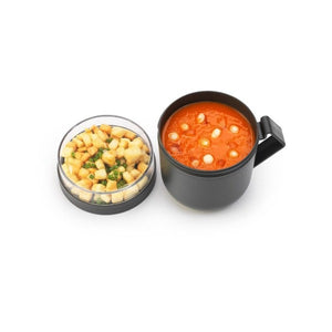 Brabantia Make & Take Soup Mug, 0.6L Dark Grey