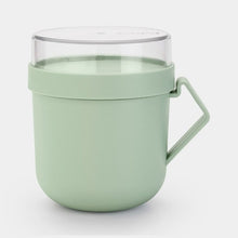 Load image into Gallery viewer, Brabantia Make &amp; Take Soup Mug, 0.6L Jade Green

