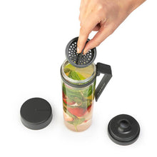 Load image into Gallery viewer, Brabantia Make &amp; Take Water Bottle with Strainer Dark Grey
