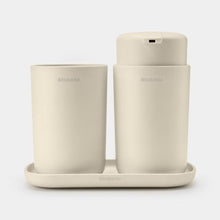 Load image into Gallery viewer, Brabantia ReNew Bathroom Accessory set of 3 Soft Beige
