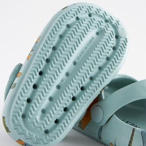 Blue Dino Chunky Sliders (Younger Boys)