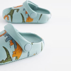 Blue Dino Chunky Sliders (Younger Boys)