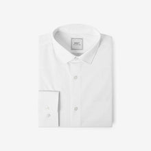 Load image into Gallery viewer, White Slim Fit Single Cuff Easy Care Shirt
