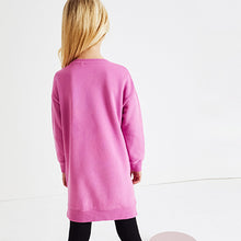 Load image into Gallery viewer, Purple Sequin Heart Next Jumper Dress (3-12yrs)
