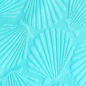 Blue Shell Textured Swimsuit