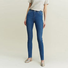 Load image into Gallery viewer, Mid Blue  Supersoft Skinny Jeans
