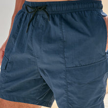 Load image into Gallery viewer, Blue Cargo Swim Shorts
