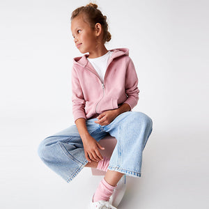 Pink Zip Through Hoodie (3-12yrs)