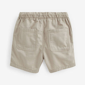 Stone Natural Pull-On Shorts (3mths-6yrs)