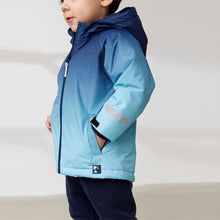 Load image into Gallery viewer, Blue Dip Dye Waterproof Fleece Lined Coat (3mths-6yrs)
