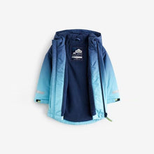 Load image into Gallery viewer, Blue Dip Dye Waterproof Fleece Lined Coat (3mths-6yrs)
