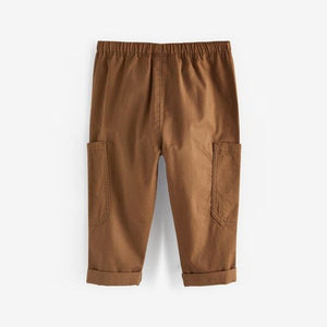 Tan Brown Side Pocket Pull-On Trousers (3mths-6yrs)