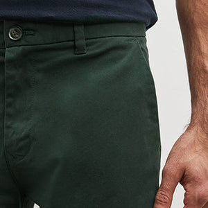 Green Stretch Chino Trousers