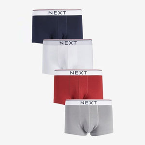 Tricolour Hipster Boxers 4 Pack