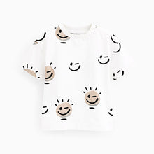 Load image into Gallery viewer, White Smile Short Sleeve All Over Print T-Shirt (3mths-6yrs)
