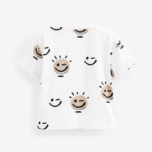 Load image into Gallery viewer, White Smile Short Sleeve All Over Print T-Shirt (3mths-6yrs)
