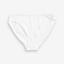 Load image into Gallery viewer, White Hight Leg Cotton Rich Knickers 4 Pack
