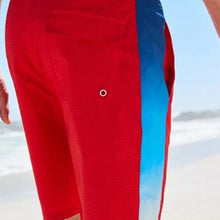 Load image into Gallery viewer, Red Textured Boardshorts
