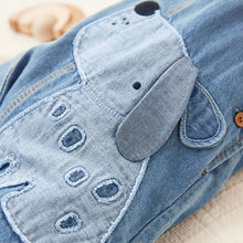 Load image into Gallery viewer, Blue 2 Piece Baby Denim Dungarees And Bodysuit Set (0mths-18mths)
