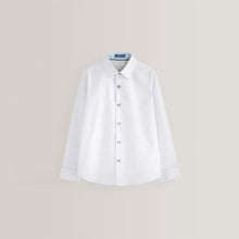 Load image into Gallery viewer, White Smart Trimmed Shirt (3-12yrs)
