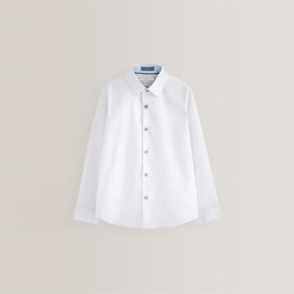 White Smart Trimmed Shirt (3-12yrs)