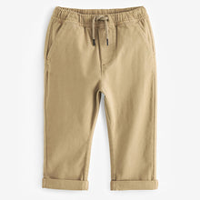 Load image into Gallery viewer, Neutral Tan Loose Fit Pull-On Chino Trousers (3mths-5-6yrs)
