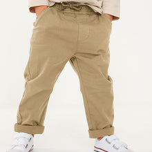 Load image into Gallery viewer, Neutral Tan Loose Fit Pull-On Chino Trousers (3mths-5-6yrs)
