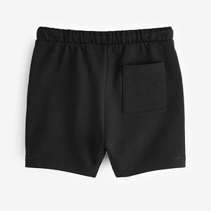 Black 100% Cotton Jersey Shorts (3mths-5-6yrs)