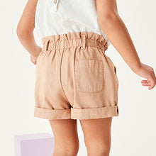 Load image into Gallery viewer, Tan Brown Chino Tie Belt Shorts (3mths-6yrs)
