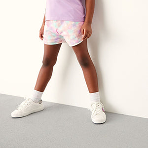 Multi Purple Tie Dye Jersey Shorts (3-12yrs)