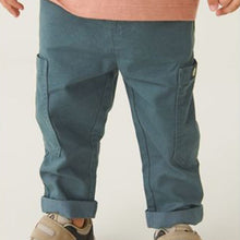 Load image into Gallery viewer, Teal Blue Side Pocket Pull-On Trousers (3mths-6yrs)
