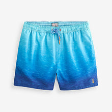 Load image into Gallery viewer, Blue Ombre Printed Swim Shorts
