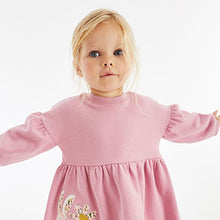 Load image into Gallery viewer, Pink Bunny Sweat Dress (3mths-6yrs)
