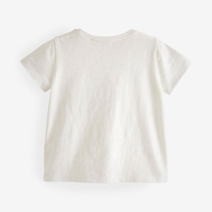 Cream Rainbow Sequin T-Shirt (3mths-6yrs)