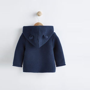 Navy Blue Baby Knitted Cardigan (0mths-18mths)