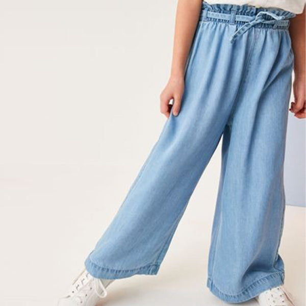 Denim BLUE Soft Touch Wide Leg Jeans (3-12yrs)