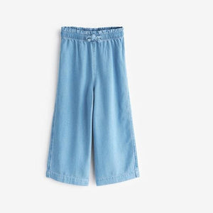 Denim BLUE Soft Touch Wide Leg Jeans (3-12yrs)