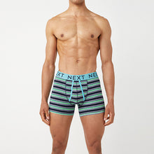 Load image into Gallery viewer, Grey Bright Stripe A-Front Boxers 4 Pack
