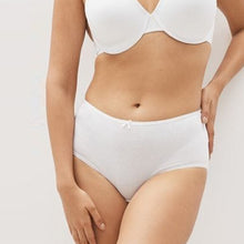 Load image into Gallery viewer, White Cotton Rich Knickers 4 Pack
