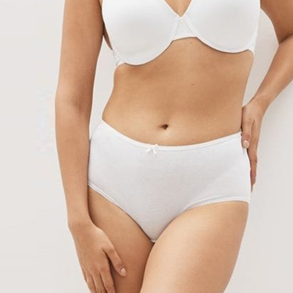 White Cotton Rich Knickers 4 Pack