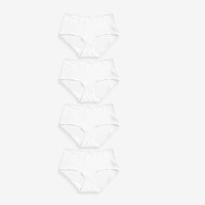 White Cotton Rich Knickers 4 Pack