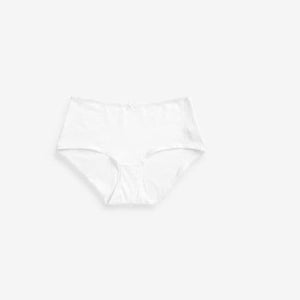 White Cotton Rich Knickers 4 Pack