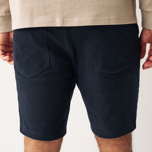 Navy Blue Slim Motionflex 5 Pocket Chino Shorts