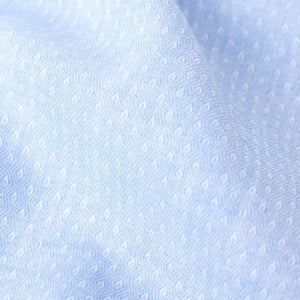 Light Blue Regular Fit Linen Blend Trimmed Shirt